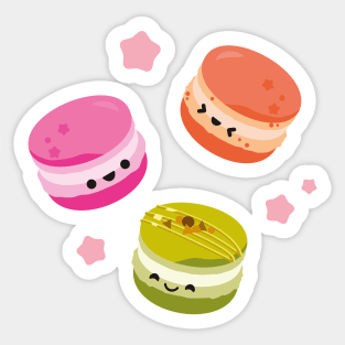 Happy macarons Sticker